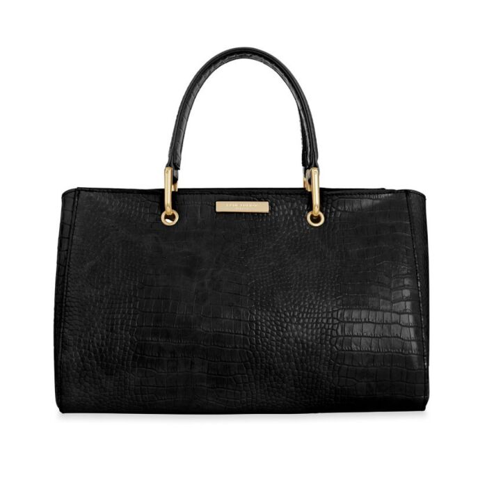 Katie Loxton - Celine Faux Croc Handbag - Black